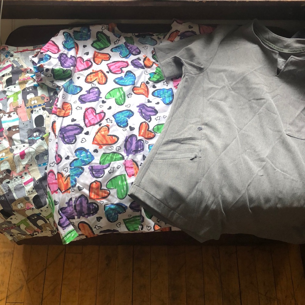 Patterned scrub tops!
